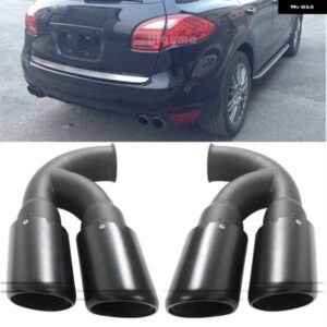 カイエン V6 V8 リア排気ヒントマフラーパイプカースタイリング 2011-14 カスタムパーツ アクセサリー 交換用部品 互換品
