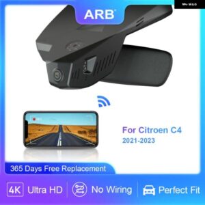 シトロエン C4/ E-C4 MK3 MK III 世代 2021-23 ダッシュカム シトロエン ARB OEM スタイル 2160P WIFI ワイヤレス ダッシュ カメラ カスタ