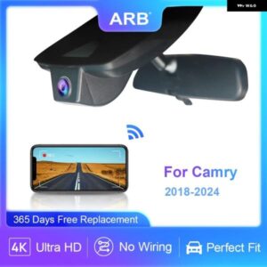車 DVR カムリ第 8 世代 2018-24 ARB ダッシュカム 4K ウルトラ HD カーパーツ カスタムパーツ アクセサリー 交換用部品 互換品