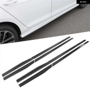 RZ スタイルサイドスカートエクステンションロッカーウィングレットスプリッタースポイラー リップ VW MK7 MK7.5 GTI R R-LINE 2013-2020