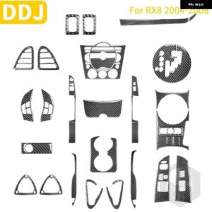 RX-8 RX8 38200 アクセサリーインテリア 装飾ステッカー フルセット カーボン装飾 カスタムパーツ アクセサリー 交換用部品 互換品