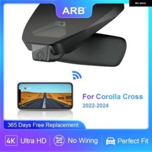 ダッシュカメラ カローラ クロス 2022 2023 2024 ARB 4K 2160P UHD カー DVR アプリ WIFI 接続による制御 完璧な OEM 外観 カスタムパーツ