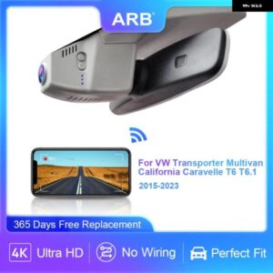 フロントリアカメラ VW TRANSPORTER MULTIVAN CALIFORNIA CARAVELLE T6 T6.1 ARB 4K ダッシュカム ビデオ レコーダー VW T6 カスタムパーツ