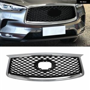 インフィニティ QX50 2018 フロントバンパー グリル マスクラジエーターグリル レーシンググリル アッパーバンパー フードメッシュグリッド