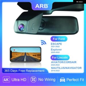 ダッシュカメラ FORD ESCAPE/EXPLORER LINCOLN AVIATOR/NAUTILUS/NAVIGATOR/CORSAIR ARB 4K OEM スタイル車載ビデオレコーダー カスタムパ
