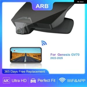 ダッシュカム ジェネシス GV70 第 1 世代 JK1 2022 2023 2024 2025 ARB 4K 2160P OEM スタイルカービデオレコーダー APP コントロール WIFI