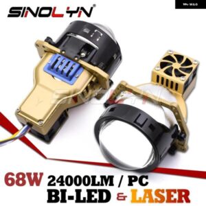 BI LED レーザープロジェクターレンズヘッドライト 3.0インチ LED 車ライト HELLA 3R G5 24000LM 高輝度カーアクセサリー カスタムパーツ