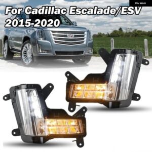 フォグランプ キャデラック エスカレード/ESV 2015-2020 DRL ヘッドライト フォグランプ ポジションライト クラッシュブレーキ なしカーアク