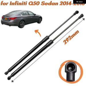 数量 2 インフィニティ Q50 セダン用トランクストラット スポイラーなし 2014-2018 844304GA2 リアテールゲート