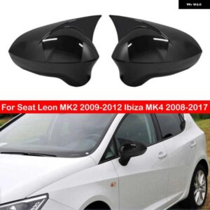 セアトレオン MK2 2009-2012 イビサ MK4 2008-2017 バックミラー サイドミラー カバー ウイングキャップ外装ドアケーストリムカーボンステッカー