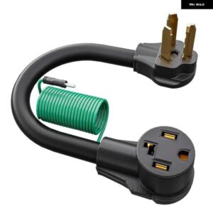 ドライヤープラグ アダプター 4 P R ONG 3 P R ONG 10-30P プラグ 14-30R アダプター部品 30AMP STW10AWG 1FT 緑色のアース線付き US プラグ