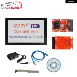 R270 V1.20 プログラマ R270+ CAS4 BDM PROG オートキープログラマ R270 スキャナアダプタ