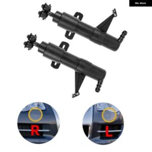 2個 フロント ヘッドライト ウォッシャージェットスプレーノズルシリンダー 左 + 右 7L6955978A 7L6955979A VW トゥアレグ 2007 2008 2009 2010