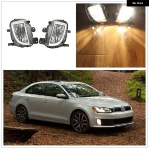 VW ジェッタ GLI 2011-15 フロントハロゲン フォグランプ フォグランプ 電球