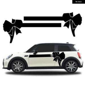 ミニクーパー S ONE JCW F56 F55 F60 R56 R60 R61 F54 サイドボディステッカー ビッグボウデカール 防水 DIY ビニールフィルム装飾