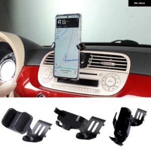携帯電話ホルダー フィアット 500 2010-2015 中央制御エアアウトレット携帯電話ホルダー GPS ナビゲーション マウント ステント ブラケット