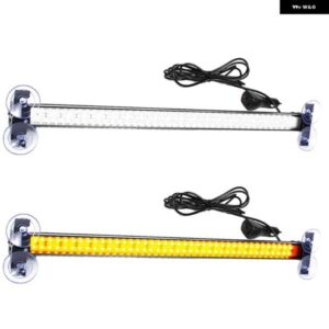 車 80LED ストロボライトバー緊急ハザード灯フラッシュライト黄白ルーフ上ハザード灯交通信号 12V 24V