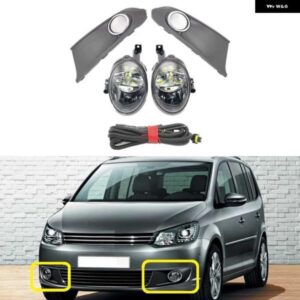 ライト VW トゥーランフェイスリフト 2011-15 スタイリング LED フォグランプ ライト + グリル カバー + ワイヤーハーネス アセンブリ