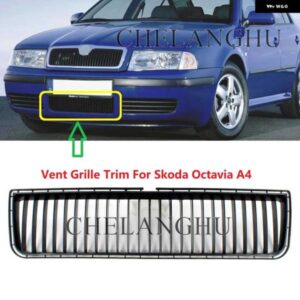 シュコダ オクタビア A4 MK1 37073 -2011 フロントバンパー アンダーセンターベント グリル トリム