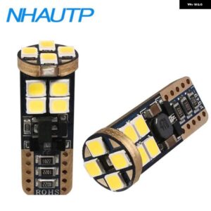 NHAUTP T10 194 W5W LED CANBUS 電球パーキングライト ホワイト 12-24V