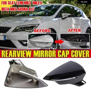 セアトレオン MK3 5F 2012-2020 イビサ MK5 2017-2023 バックミラー サイドミラー カバー ウイングキャップ外装ドアリアビューケーストリム