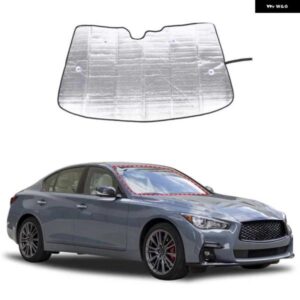 インフィニティ Q50 2013-2022 フロントガラス サンシェード カバー 抗 UV アルミ箔インテリア 1個