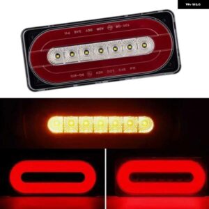 2/24V 2個 リア LED ブレーキ テールウィンカーサイド マーカー インジケーター点滅ストロボライト ブレーキ ハザード トラック トレーラー