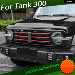 フロントフェイスエアインテークグリル フレーム パッチ WEY タンク 300 グリル 装飾ストリップ車体外装部品に