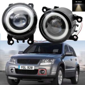 スズキ LED エンジェルアイ フォグランプ ライト グランド VITARA ジムニー SX4 スプラッシュアルトスイフト 2 JT 2005 -