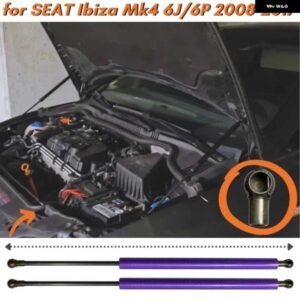 数量 2 フードストラット SEAT IBIZA MK4 6J/6P 2008-2017 フロントボンネットガススプリングショックアブソーバーリフトサポートダンパー