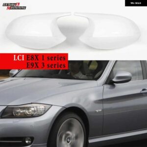 2010 - 2013 3シリーズ E90 E92 1シリーズ E87 E82 用ミラー カバー ホワイト ABS M3 デザイン