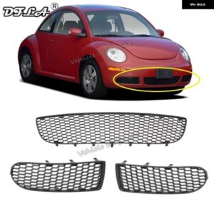 3個 ライトグリル VW ビートル 38961 フロントバンパー フォグランプ フォグライト カバー とアンダーセンターグリル