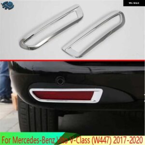 MERCEDES-BENZ VITO W447 V-CLASS 2017-2025 ABS クローム リア リフレクター フォグライト ランプ カバー トリム ベゼル フレーム スタイリング