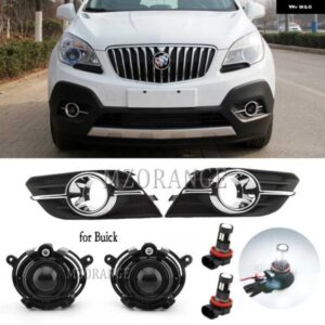 フォグランプ ビュイック アンコール 2013 2014 2015 ヘッドライト LED ハロゲン フォグランプ カバー グリル ベゼル フレーム フォグランプ カー