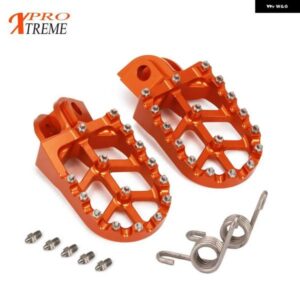 オレンジ CNC フットペグ レスト ペダル KTM EXC SX SXF XC XCW XCF EXCF EXCW XCFW MX SIX DAYS 65 85 125 200 525