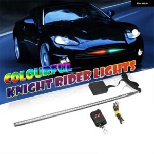 7色 RGB 48 LED ナイトナイトライダー LED ストリップスキャナライトバーリモートムード 装飾 ランプハザード信号灯