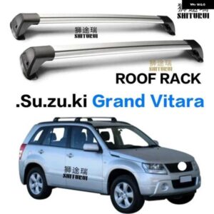 スズキ 2個 グランドビターラ 5 ドア SUV 2005-2020 ルーフラックルーフバー特殊合金ベルトロック LED 撮影