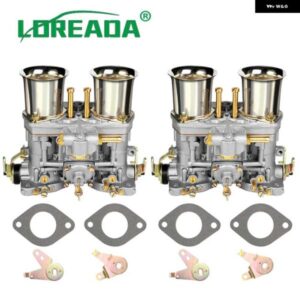 2個 X 40IDF キャブレター ASSY 交換 2 バレル ウェーバー キャブレター VERGASER BUG VW ビートル フィアット エアホーン 付き ソレックス デロルト