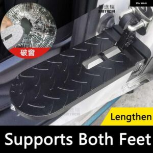 2 IN1 ドアステップ エクストラロング - SHARK TANK で見られるように両足サポート トップ ルーフラック ボックス DACIA DONGFENG DS EMGRAND