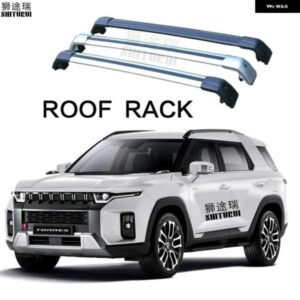 2個 ルーフバー双龍トーレス/KGM トーレス 2023+ 合金サイドバークロスレール ルーフラックキャリアキャリア