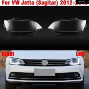 ヘッドライト クリアランプシェード ヘッドライト シェルカバー レンズマスク VW ジェッタ サジタル 2012-18