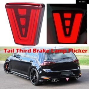 テールサード ブレーキ ランプフリッカーストップ信号灯 F1 スタイルトライアングルスポーティリアバンパー パイロットライト JDM BBA カー