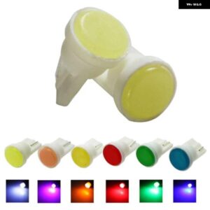 10X COB LED ダイオードセラミックベース T10 電球車内ライト W5W 501 194 168 コーナーサイドドア電球白赤青黄