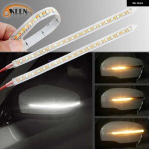 LED 車バックミラー インジケータ ランプ DRL ストリーマ自動 ヘッドライト ストリップウインカー流れる光源車昼光 12V