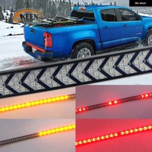 60インチ LED テールライト ストリップピックアップトレーラー SUV LED テールゲート ライトバー運転 ブレーキ 流れるウィンカー ライト