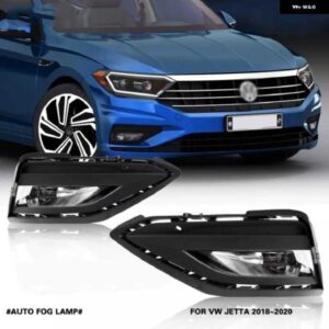 2個 LED フォグライト VW ジェッタ MK7 2019 2020 スタイリング フロント フォグライト 車デイタイムランニングライト DRL 自動 ヘッドライト 12V