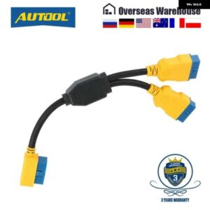 35CM 車 OBD2 ケーブル コネクタ車 OBD2 アダプタ 1 に 2 スプリッタワイヤー 16PIN OBDII オスメス延長コード接続