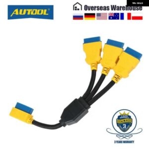 35CM OBD2 スプリッタケーブル OBD2 延長ケーブル 1 3 変換 アダプタ 16PIN OBDII オス - メス延長コード接続