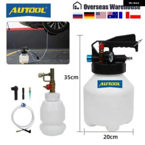 3L エア圧 ブレーキ ブリーダーポンピングフルードポンプ キット オイル交換パージタンクチューブメンテ トラック 圧力計