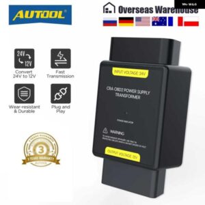 OBD 電源 24V ～ 12V アダプタ 入力電圧 24V ～ 出力電圧 12V OBD アダプタ コネクタ